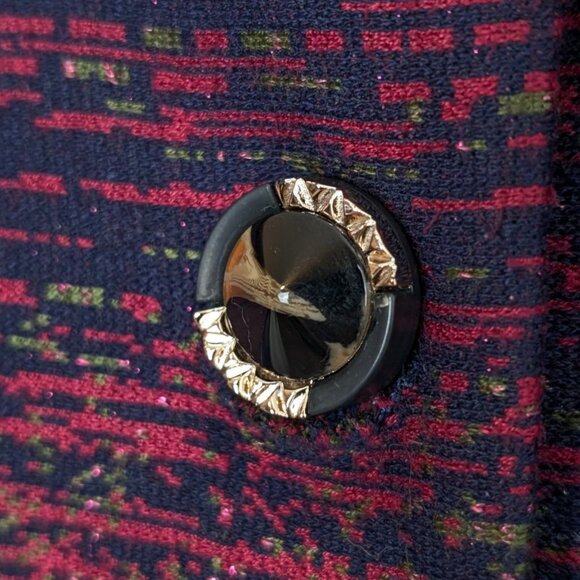 Purple & Blue Metallic Gradient Jacket - Picture 5 of 11